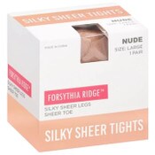 Wholesale - 1pk LRG LADIES NUDE SHEER TIGHTS C/P 36, UPC: 194382028865